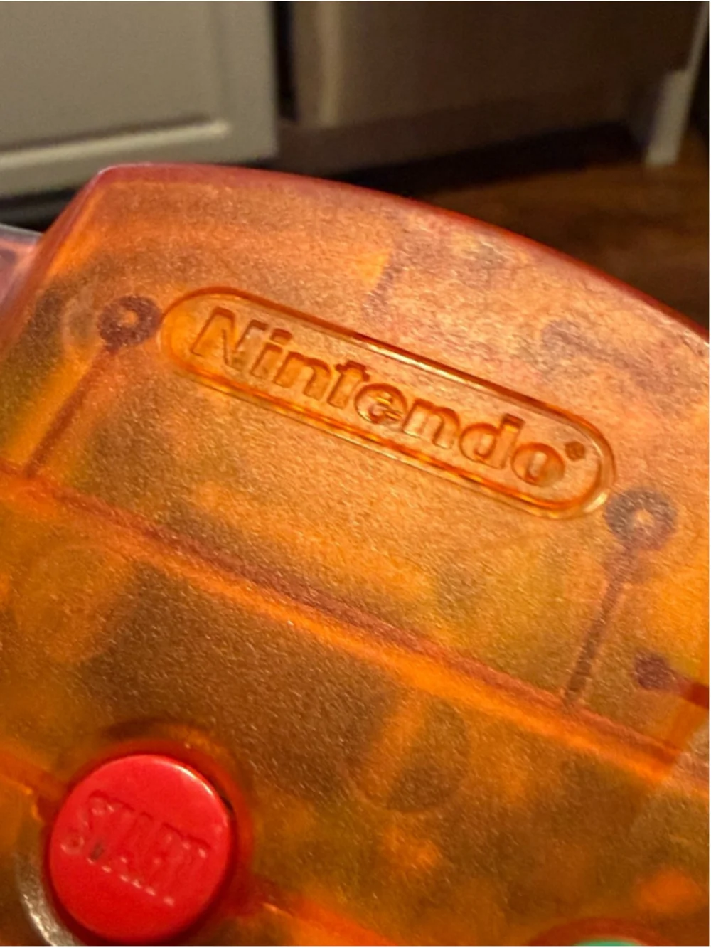 Fire Orange Nintendo 64 Controller Authentic Original Funtastic